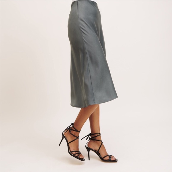 Dynamite Dresses & Skirts - Dynamite Forest Green Satin Slip Skirt